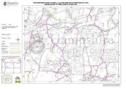 THE HAMPSHIRE COUNTY COUNCIL (s[removed]WILDLIFE AND COUNTRYSIDE ACT[removed]DEFINITIVE MAP OF PUBLIC RIGHTS OF WAY[removed]