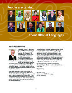Annual Report[removed]Building the Future with Two Languages People are talking...