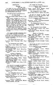 2946  SUPPLEMENT TO THE LONDON GAZETTED 29 JUNE, 1943