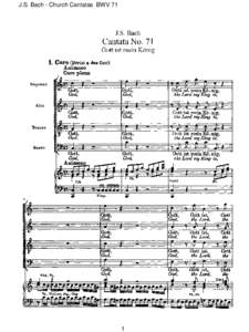 J.S. Bach - Church Cantatas BWV 71  1