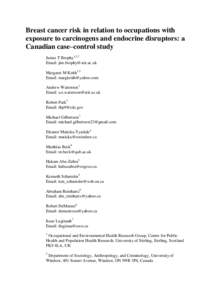 Plasticizers / Endocrine disruptors / Bisphenol A / Bisphenols / Environmental exogenous hormones / Plastic / Carcinogen / Cancer / Breast cancer / Medicine / Health / Occupational safety and health