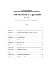 United States Constitution / Political geography / Earth / Outline of Afghanistan / Asia / Constitution of Afghanistan / Afghanistan