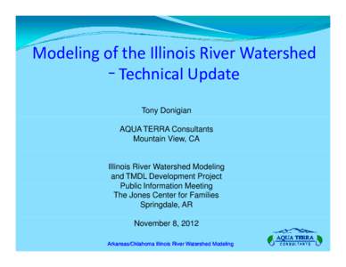 Microsoft PowerPoint - IRW.Springdale.November.2012.WatershedModelUpdate.FINALpresentation.REVISED