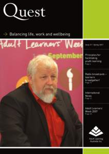 Quest > Balancing life, work and wellbeing Issue 07 / Spring 2007 Principles for facilitating