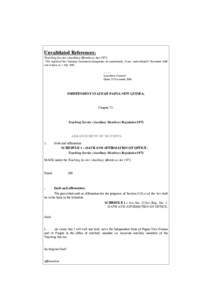 Unvalidated References: Teaching Service (Auxiliary Members) Act 1973 This reprint of this Statutory Instrument incorporates all amendments, if any, made before25 November 2006 and in force at  1 July 2001. ........