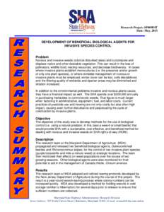 Microsoft Word - Biological Control Two-Page Summary