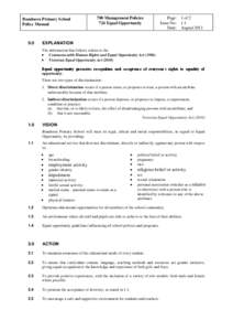 Bundoora Primary School Policy Manual[removed]Management Policies