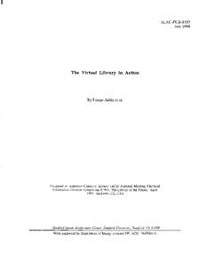 SLAC-PUB[removed]July 1999 The Virtual  Library