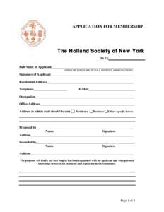 Holland Society of New York