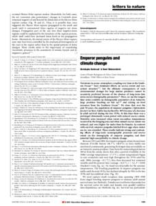 Fauna of South America / Zoology / Water / Emperor Penguin / Megafauna / Sea ice / Survival analysis / Flightless birds / Aptenodytes / Penguins