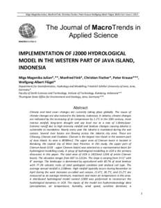 Miga Magenika Julian, Manfred Fink, Christian Fischer, Peter Krause Wolfgang-Albert Flügel, JMAS Vol 1 Issue[removed]The Journal of MacroTrends in Applied Science MACROJOURNALS