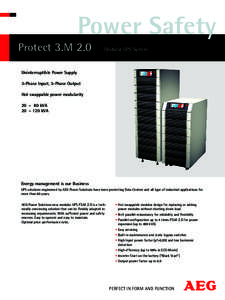 Technology / Uninterruptible power supply / Power supply / Power factor / Inverter / Hot swapping / Data center / Electrical engineering / Electromagnetism / Fault tolerance