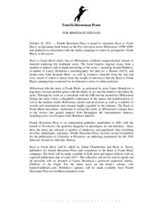 Microsoft Word - Back to Frank Black Book ~ Press Release v2 _Print_.docx