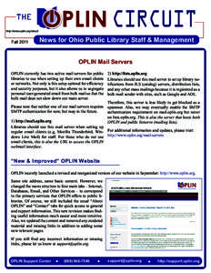 Ohio Public Library Information Network / State Library of Ohio / Public library / Library / Ohio Web Library / Rossford Public Library / Ohio / Government of Ohio / Email