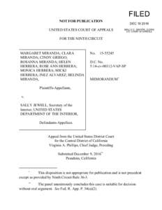 FILED NOT FOR PUBLICATION UNITED STATES COURT OF APPEALS DECMOLLY C. DWYER, CLERK