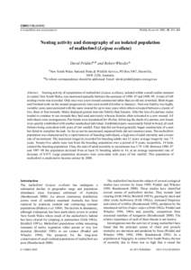 CSIRO PUBLISHING  www.publish.csiro.au/journals/wr Wildlife Research, 2003, 30, 451–464