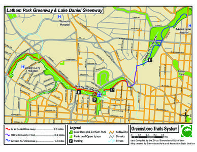 Latham Park Greenway & Lake Daniel Greenway  C I  HAM MEL RD