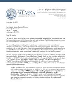 ANILCA Implementation Program OFFICE OF PROJECT MANAGEMENT & PERMITTING 550 West Seventh Avenue, Suite 1430 Anchorage, Alaska[removed]Main: [removed]Fax: [removed]