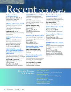 CCR Connections, Volume 6, No.1, 2012