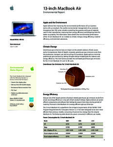 Steve Jobs / Personal computers / MacBook family / MacBook Air / MacBook / Macintosh / Restriction of Hazardous Substances Directive / Packaging and labeling / Ecodesign / Apple Inc. / Computing / Computer hardware