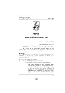 Marine Board Amendment Act 1994