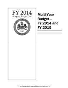 Multi-Year Budget - FY 2014 and FY[removed]FY 2014 Adopted Budget (Fairfax County, Virginia)