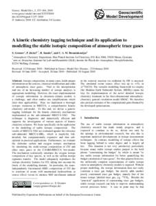 Geosci. Model Dev., 3, 337–364, 2010 www.geosci-model-dev.netdoi:gmd © Author(sCC Attribution 3.0 License.  Geoscientific