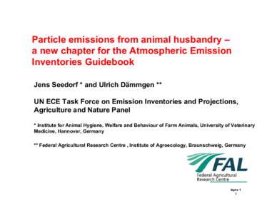 Air dispersion modeling / Particulates / Smog / AP 42 Compilation of Air Pollutant Emission Factors / United States Environmental Protection Agency / Emission intensity / Livestock / Dust / Cattle / Air pollution / Pollution / Atmosphere