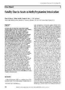 Journal of Analytical Toxicology,Vol. 29, July/August2005  ICase Report