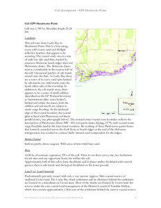 Cell descriptions – EP9 Shoalwater Point  Cell EP9 Shoalwater Point