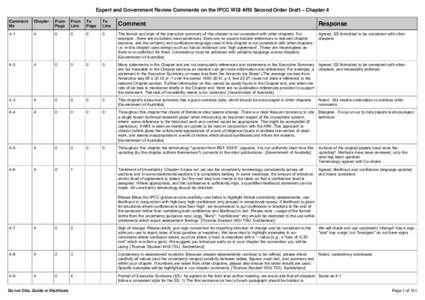 Expert and Government Review Comments on the IPCC WGI AR5 Second Order Draft – Chapter 4 Comment No Chapter