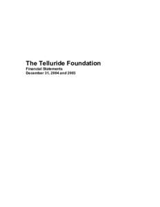 Microsoft Word - Telluride FoundationFINAL.doc