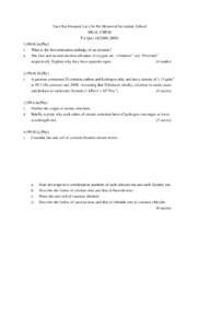 Microsoft Word - F.6 Chem Quiz 11.doc