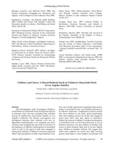 Anthropology of Work Review Re´nique, Gerardo, and Deborah PooleThe Oaxaca Commune: Struggling for Autonomy and Dignity. NACLA Report on the Americas, MaySantiban˜ez, Lucretica, and Brenda Jarillo Rablin