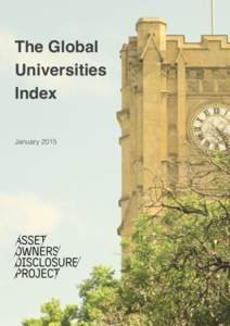 The Global Universities Index! 