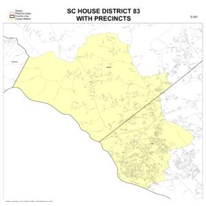 SC HOUSE DISTRICT 83 WITH PRECINCTS Ln Whiskey Rd