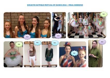 WELWYN HATFIELD FESTIVAL OF DANCE 2014 – FINAL WEEKEND  3rd