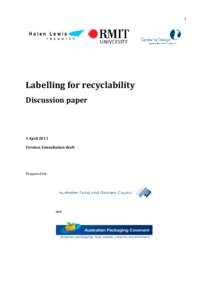 Improved labelling for recyclability