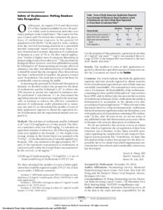 Table. Years of Daily Sunscreen Application Required by an Average US Woman to Reach Systemic Levels of Oxybenzone per Unit of Body Mass Equivalent to Those Given to Immature Rats10  Safety of Oxybenzone: Putting Numbers