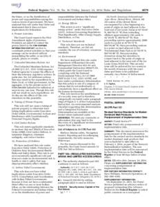 Federal Register / Vol. 79, No[removed]Friday, January 24, [removed]Rules and Regulations the States, or on the distribution of power and responsibilities among the various levels of government. We have analyzed this rule un