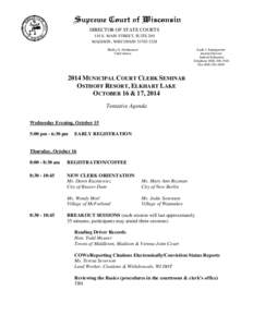 DIRECTOR OF STATE COURTS 110 E. MAIN STREET, SUITE 200 MADISON, WISCONSIN[removed]Shirley S. Abrahamson Chief Justice