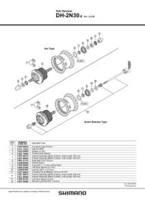 Hub Dynamo  DH-2N30-E Nut Type