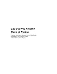 Federal Reserve Bank of Boston, financial statement