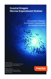 Seafood / Sustainable food system / Surimi / Sustainable seafood / Sustainable fishery / Hatfield Marine Science Center / Salmon / Fishing / Pacific Seafood / Food and drink / Fish / Fish products