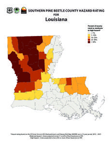 NIDRM[removed]Southern Pine Beetle county hazard rating map for Louisiana