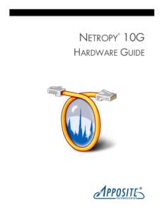 NETROPY 10G ® HARDWARE GUIDE  ®