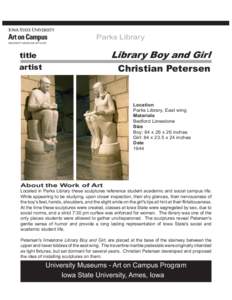 Parks Library  Library Boy and Girl title artist