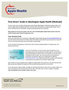 First-timers’ Guide to Washington Apple Health (Medicaid)