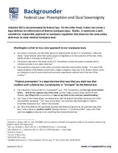 I-502 Backgrounder - Federal Law[removed]PDF for Website