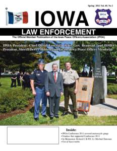 IOWA  Spring 2011 Vol. 40, No 1 LAW ENFORCEMENT